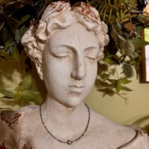 Rockstar in Rome multi color bead necklace with pave ball